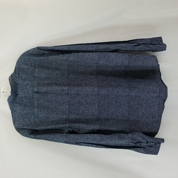 DOCKERS Blue & Beige Long Sleeve Casual Button-up Shirt XL Slim Fit - Picture 5 of 13